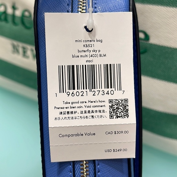 Kate Spade Staci Butterfly Sky Printed Mini Camera Bag, 
Blue Multi 
NWT - Picture 10 of 16